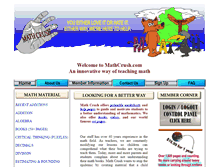 Tablet Screenshot of mathcrush.com